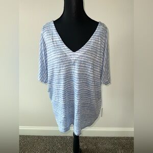 Chico’s 100% Linen Women’s Flowy Top Size 3 (XL)